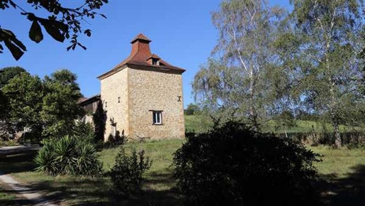 Large character house with dovecote and gîte.