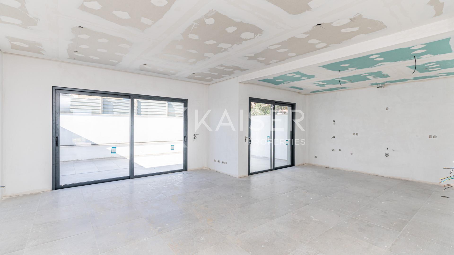Modernes Stadthaus im Bau mit Keller/Garage in ruhiger Lage