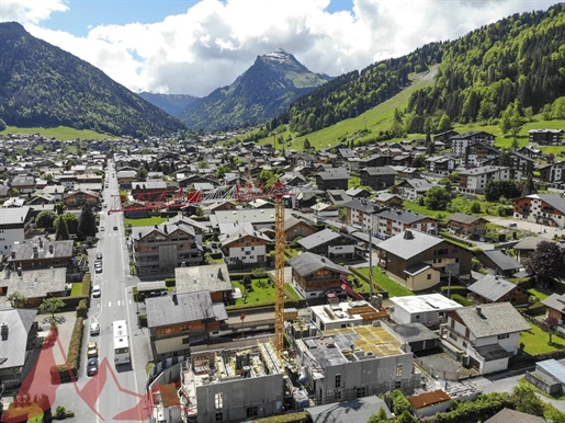 A brand new two-bedroom plus bunk room apartment in the center of Morzine