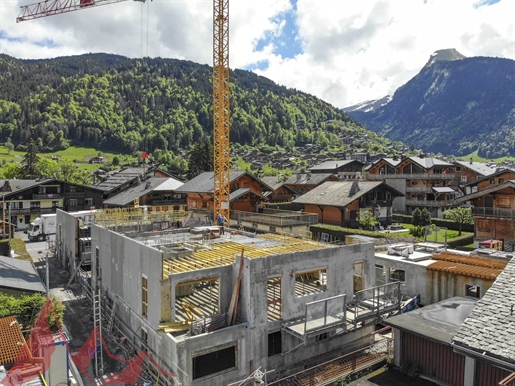A brand new two-bedroom plus bunk room apartment in the center of Morzine