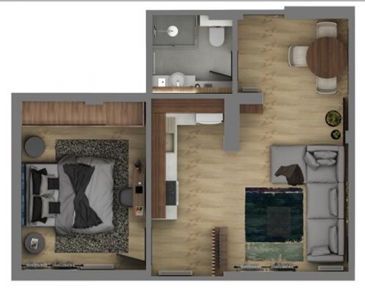 Apartment, 50 sq, for sale
