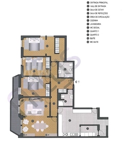 Apartment T3 +1 in Estrela