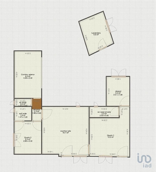 Hjem / Villa med 2 værelser i Faro med 75,00 m²