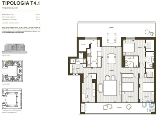 Apartamento T4 em Porto de 227,00 m²