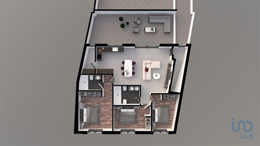 Apartamento T3 em Leiria de 111,00 m²