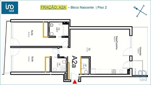 Apartamento T2 em Aveiro de 92,00 m²