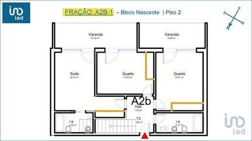 Apartment with 3 Rooms in Aveiro with 176,00 m²