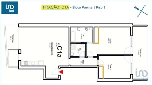 Apartamento T2 em Aveiro de 89,00 m²