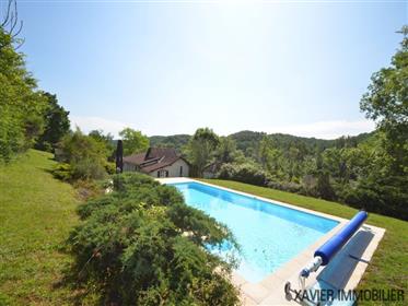 Charming house with pool set at the edge of a village with shops/school.