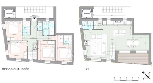 Les Gets - T5 duplex apartment of 110 sq m - New construction off-plan - Village center