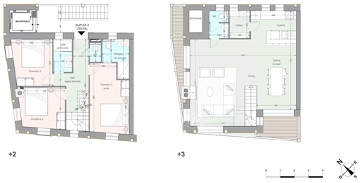 Les Gets - T4 duplex apartment of 99,10 sq m - New building Center village