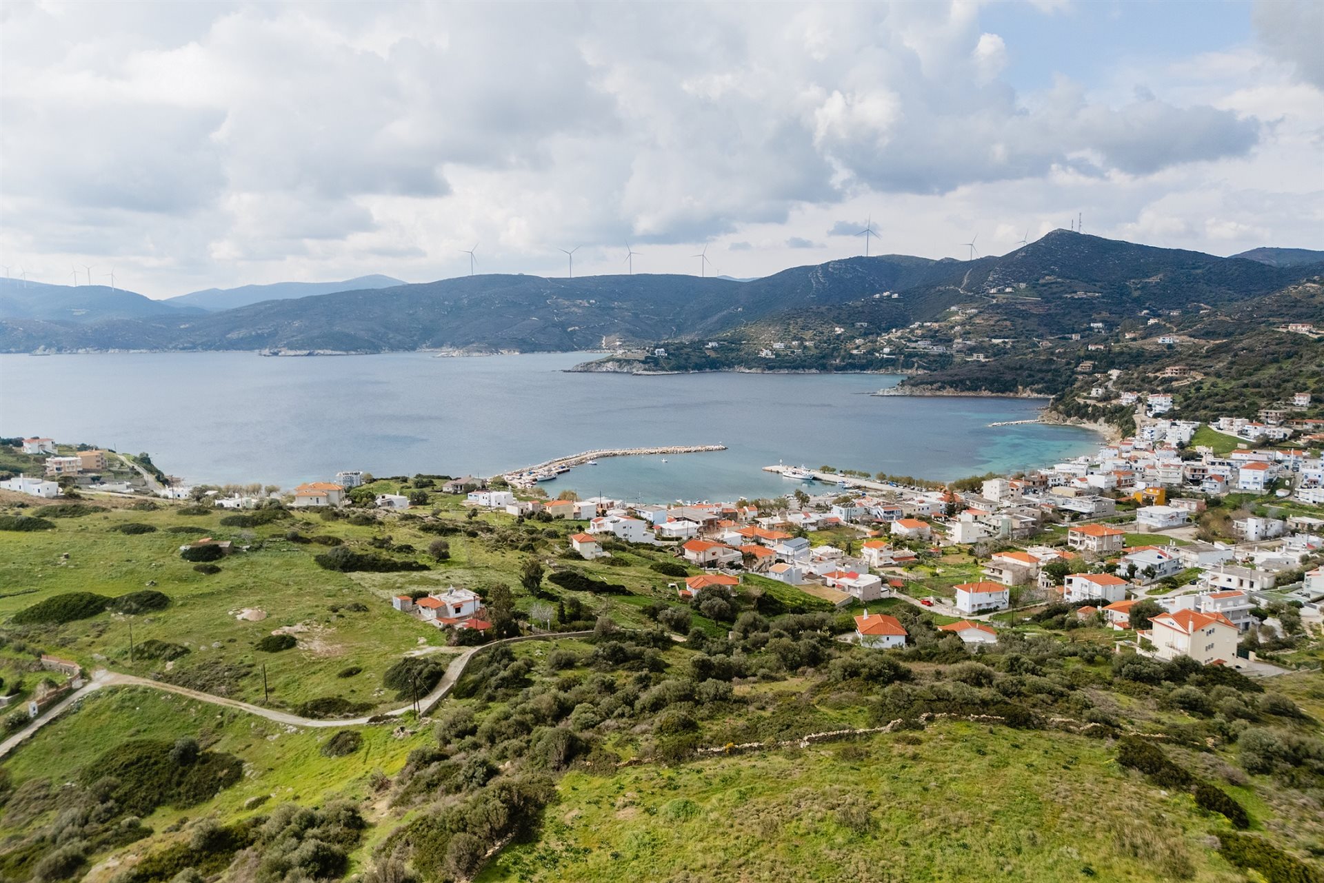 Grondstuk met Panoramisch Zeezicht