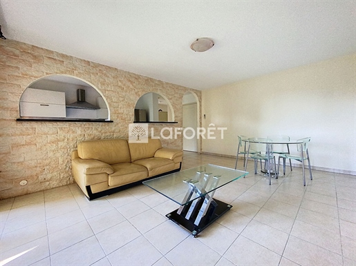 Menton, 2 room apartment, 54 m2, with terrace and garage, sold rented