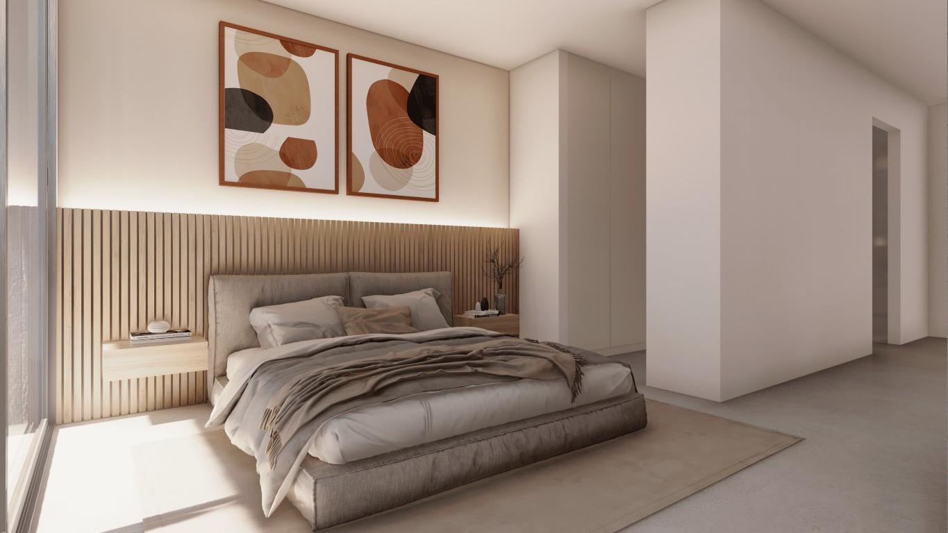 Newly built development with a private garden and communal pool for sale, 400m from Sa Riera Beach