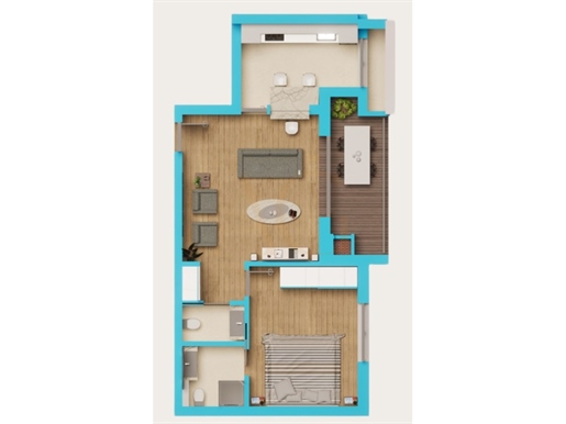 One bedroom apartment for Sale in Cabanas de Tavira, East Algarve