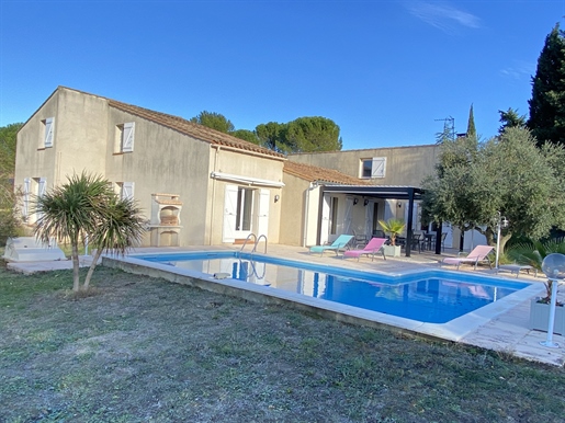 Axe Limoux-Carcassonne, Villa de plain pied avec jardin et piscine