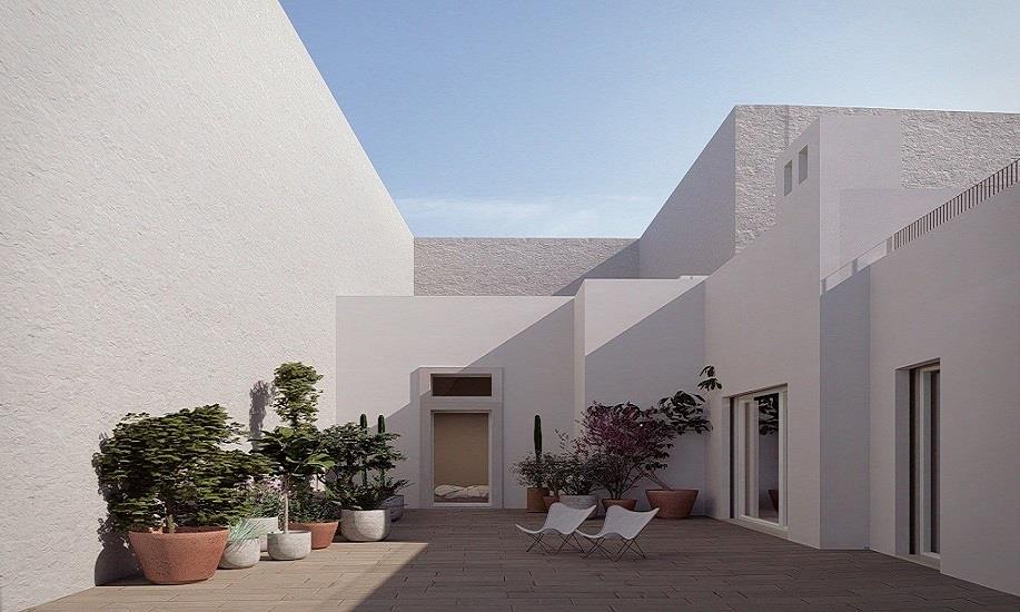 Characteristic detached house with outdoor area and terrace