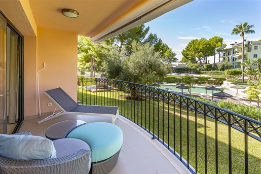 Outstanding ground floor apartment with stunning private garden in Camp de Mar
