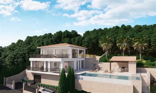 Spectacular newly built villa with pool and panoramic views in Galilea