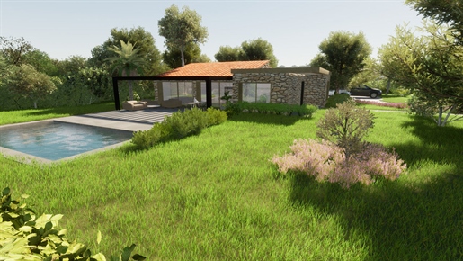 Modern villa with pool & garden under construction in Bunyola