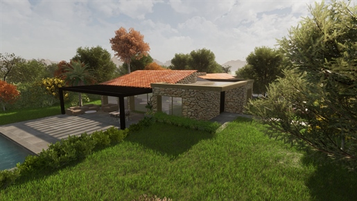 Villa moderna con piscina y jardín en construcción en Bunyola