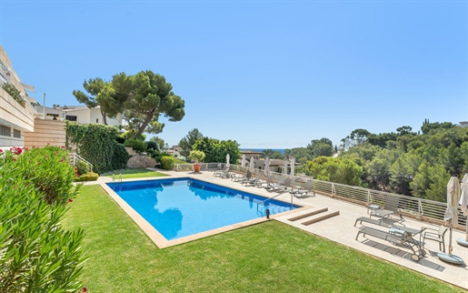 Penthouse avec vue panoramique sur la mer dans une communauté exclusive à Cas Catalaa