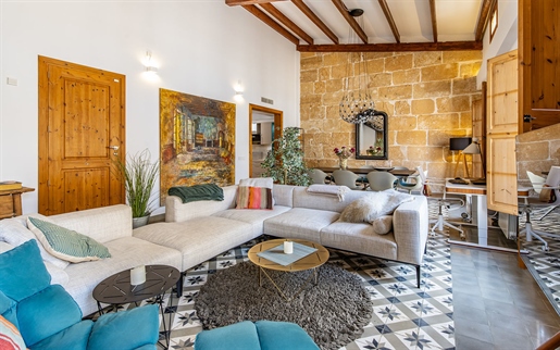 Stylish old town penthouse with roof terrace and garage in Palma