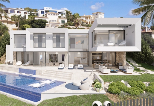 Lujosa villa nueva con piscina y hermosas vistas al mar en Santa Ponsa