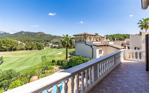 Mediterranean house with private pool on the golf course in Camp de Mar