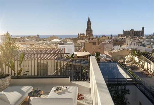 Penthouse duplex avec vue sur la cathédrale et terrasse au cœur de Palma