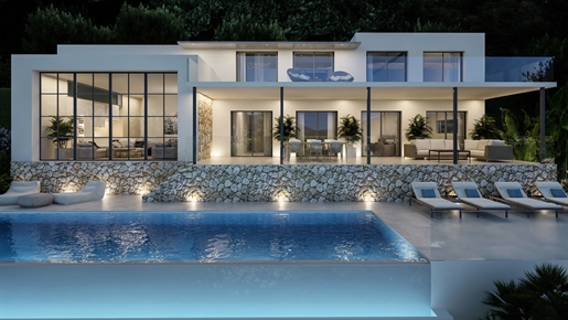 Luxuriöse Neubau-Villa mit Pool und tollem Ausblick in Puerto Pollensa