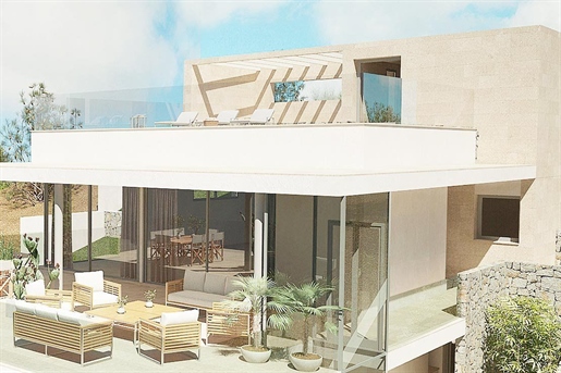 Exclusive villa project on a hillside with sea views in Canyamel