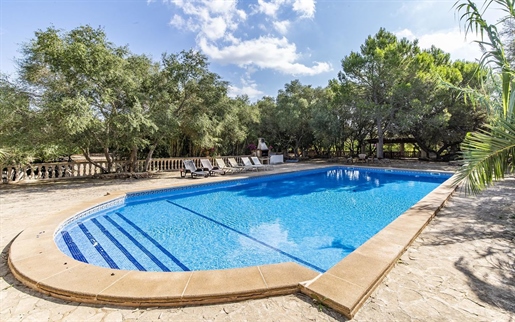 Idyllically situated finca with holiday rental licence and pool in Porreres