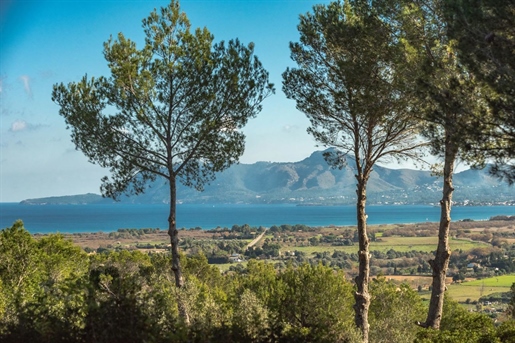 Charmante Finca mit atemberaubendem Panoramablick in Puerto Pollensa