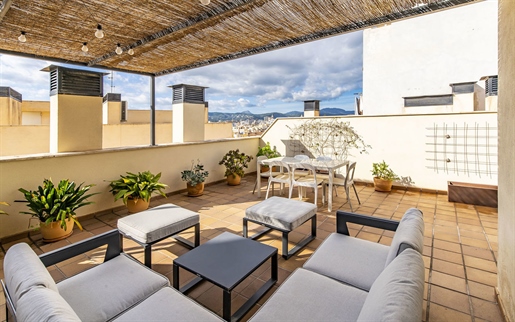 Bel appartement en duplex avec magnifique terrasse sur le toit dans le centre de Palma