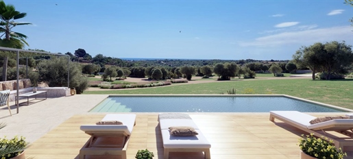 Schlüsselfertige Villa mit Pool und Meerblick in Espinagar