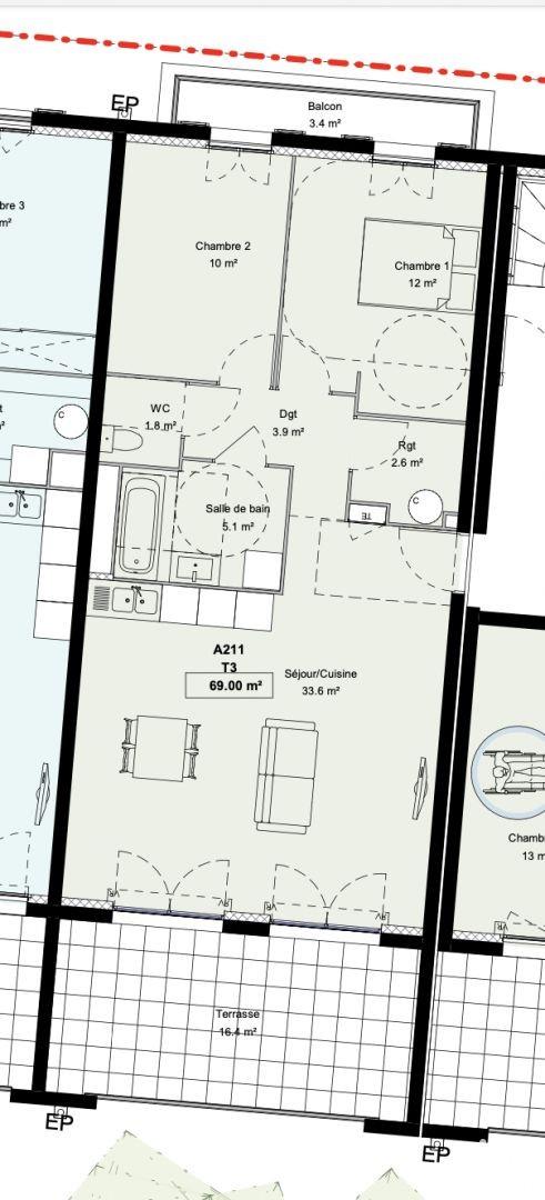 Appartement à vendre, 73m², Courthézon