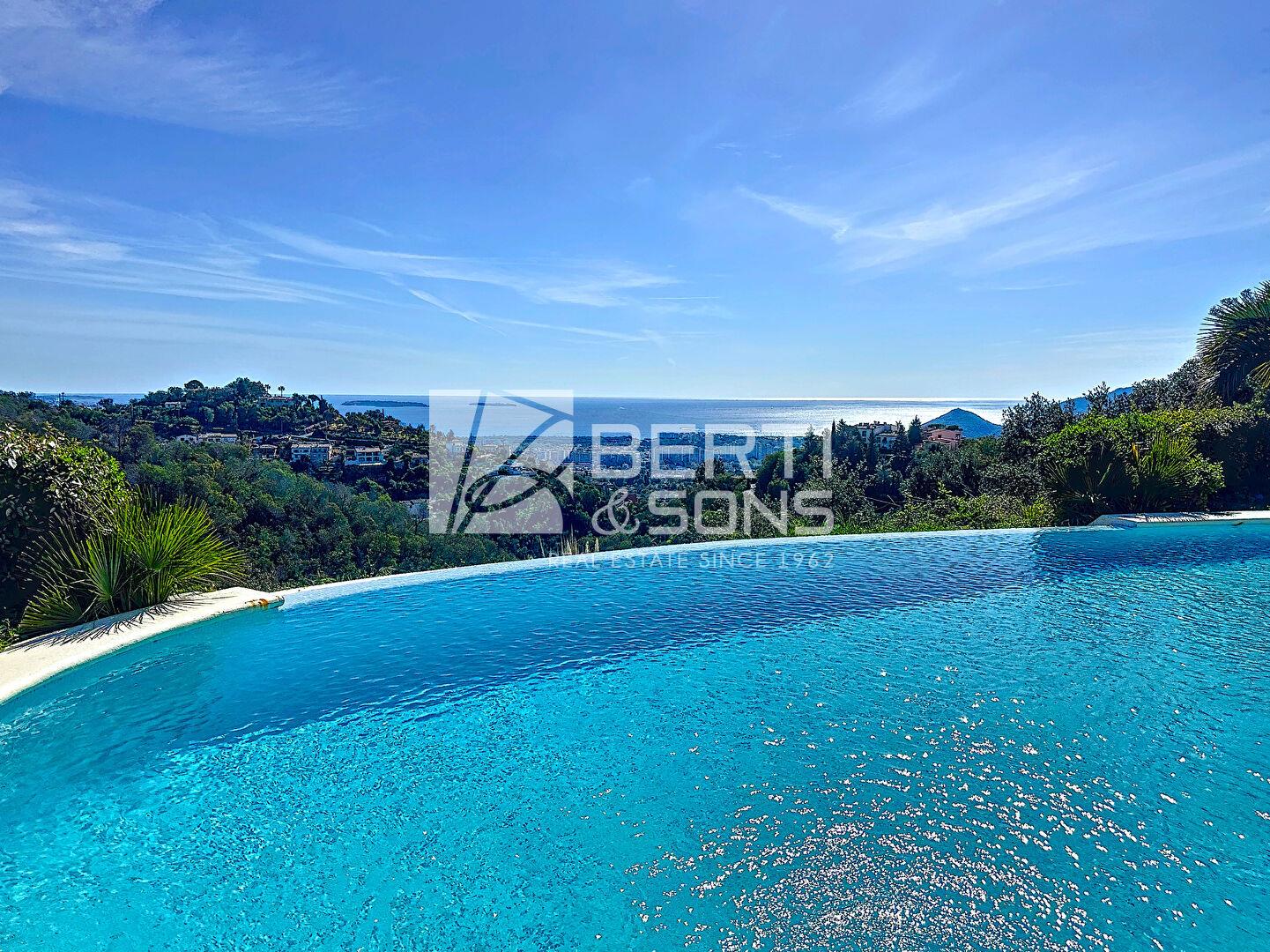 Mandelieu Grand Duc Magnificent Property With Contemporary Architecture 280sqm Sea View!
