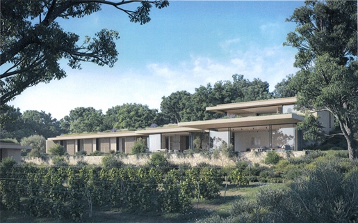 Projet Villa 550m2 à Ramatuelle, vue dégagée / mer