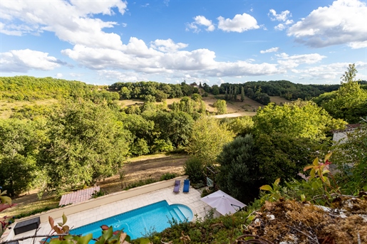 Stunning property with gite, pool, land and views