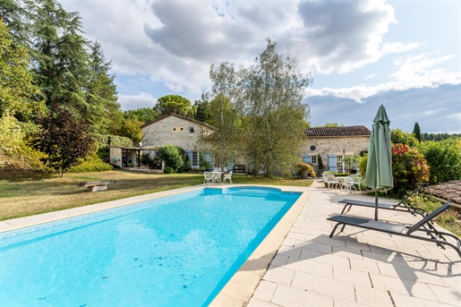 Country property with gite, pool and lovely gardens