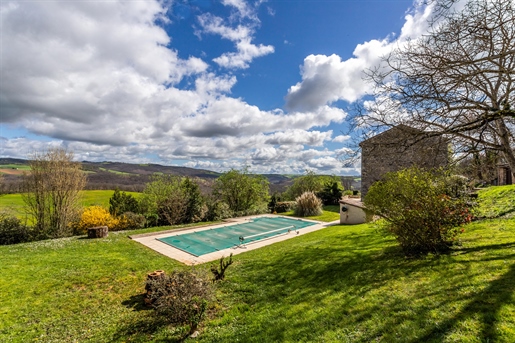 Country property with pool and view