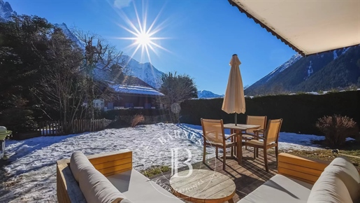 Barnes Chamonix - Les Praz - 3-Zimmer-Wohnung - Garten - Blick auf den Mont Blanc