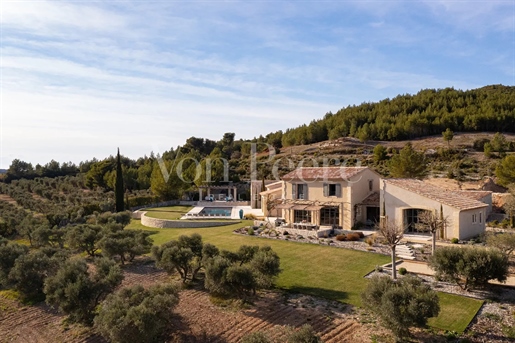 Property for sale with a unique view over the Alpilles Valley