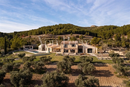 Property for sale with a unique view over the Alpilles Valley
