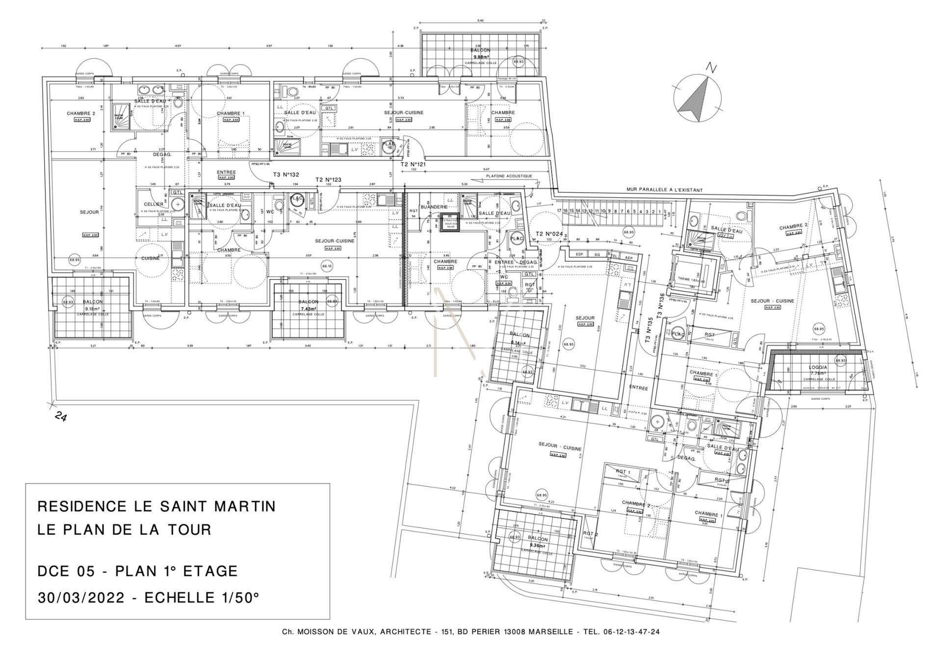 3 Rooms 67.85 M2 New Development: Type T3 Apartment Of 68 M2 + Balcony 9 M2 + Private Parking Space