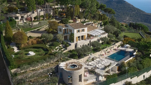 Èze, Exceptional Property 15 minutes from Monaco with extraordinary panoramic sea view