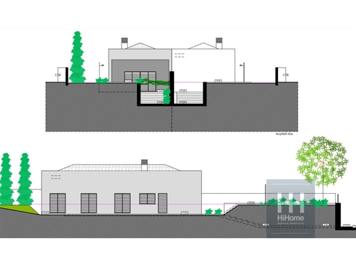 Terrain avec projet approuvé pour villa de 2+1 chambres à Porto Santo