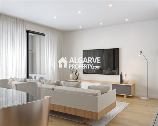 Three bedroom apartments in the initial phase of construction in Faro, Algarve