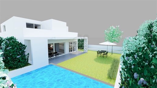 Moradia moderna de 4 quartos com piscina privada em construção, Lagoa